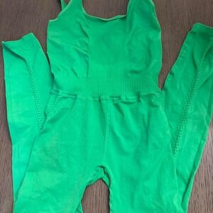 Free People Movement Good‎ Karma Onesie Green Size XS/S NWOT MSRP $98